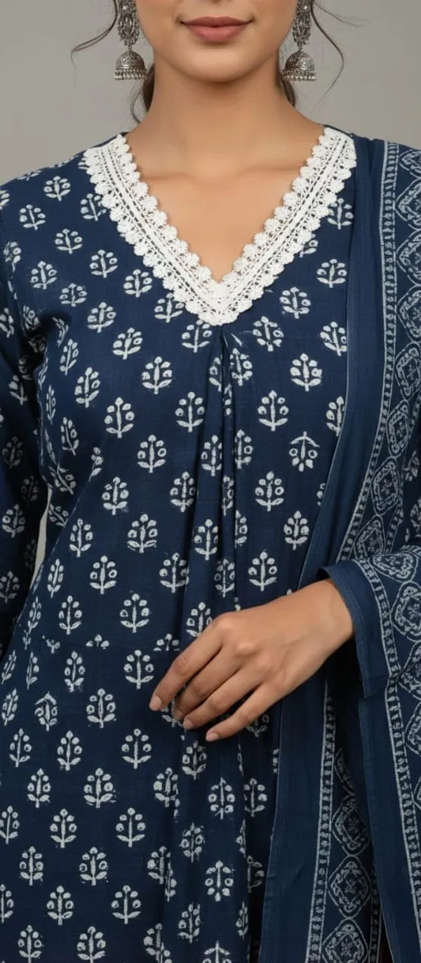 Navy_Blue_Thread_Work_Cotton_Suit_For_Women