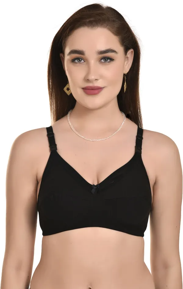 Black_Maternity_&_Nursing_Non_Padded_Bra_For_Women