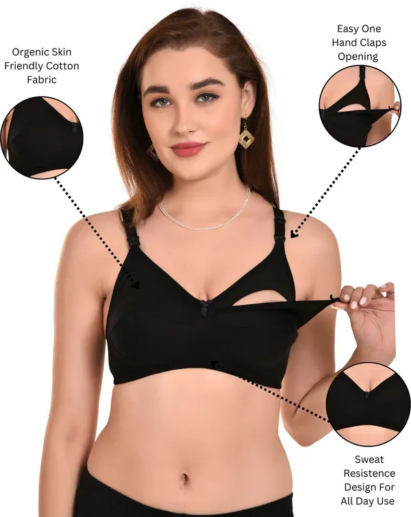 Black_Maternity_&_Nursing_Non_Padded_Bra_For_Women