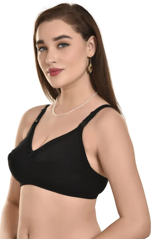 Black_Maternity_&_Nursing_Non_Padded_Bra_For_Women