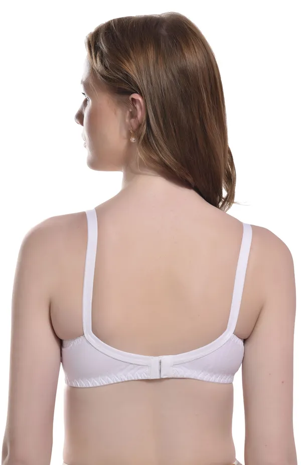 White_Pure_Cotton_Seamed_Full_Coverage_Non-Padded_Non-Wired_Bra_
