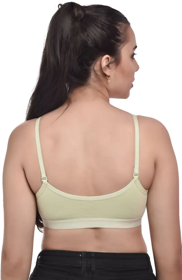 P_Green_Cotton_Non-Padded_Non-Wired_Full_Coverage_Sports_Bra_