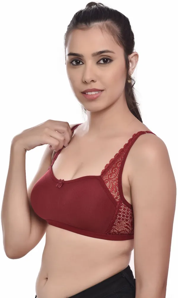 Maroon_Lace_Cotton_Everyday_Non_Padded_Bra_For_Women