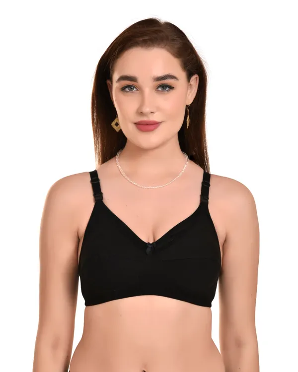 Black_Maternity_&_Nursing_Non_Padded_Bra_For_Women