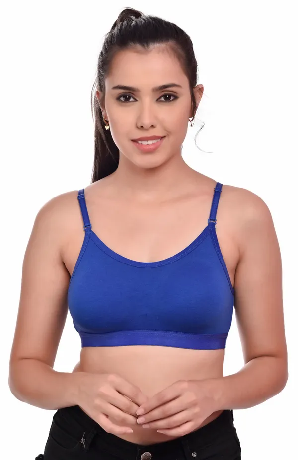 Royal_Blue_Cotton_Non-Padded_Non-Wired_Full_Coverage_Sports_Bra