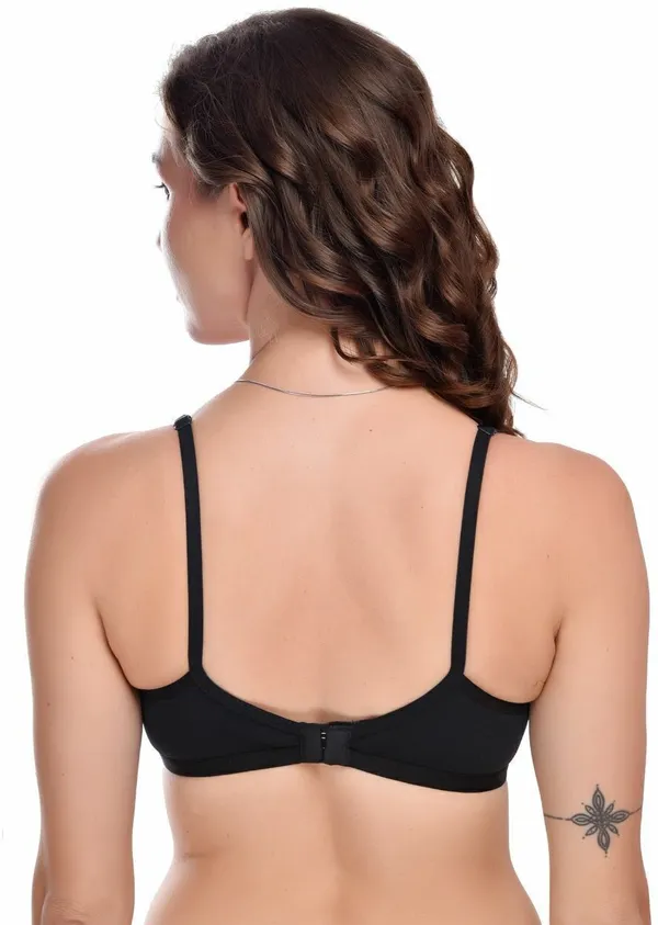 Black_Seamless_Non-Padded_Non-Wired_Full_Coverage_T-Shirt_Bra_