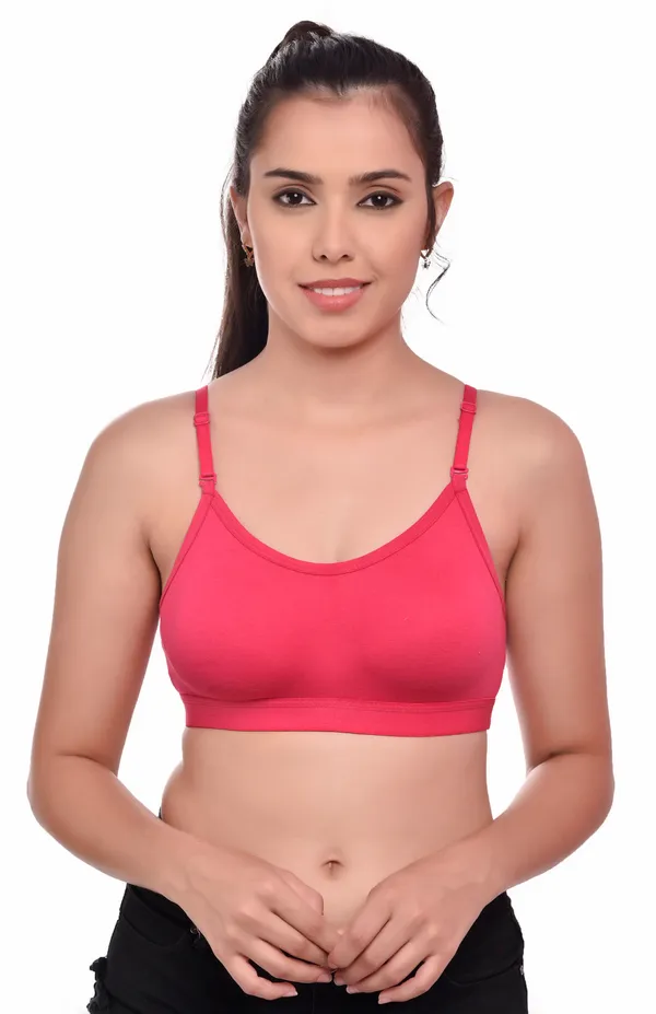 Rani_Pink_Cotton_Non-Padded_Non-Wired_Full_Coverage_Sports_Bra