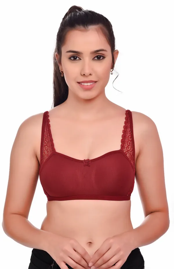 Maroon_Lace_Cotton_Everyday_Non_Padded_Bra_For_Women