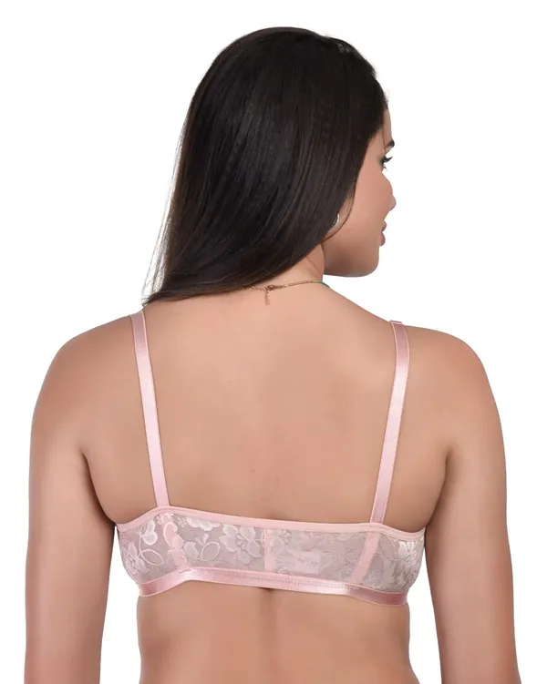 Peach_Non-Padded_Non-Wired_Spacer_Cup_Easy-On_Front_Open_Full_Figure_Bra_in_Peach_Colour