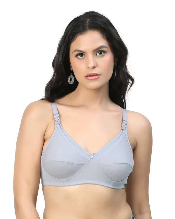 Light_Grey_Maternity_&_Nursing_Non_Padded_Bra_For_Women