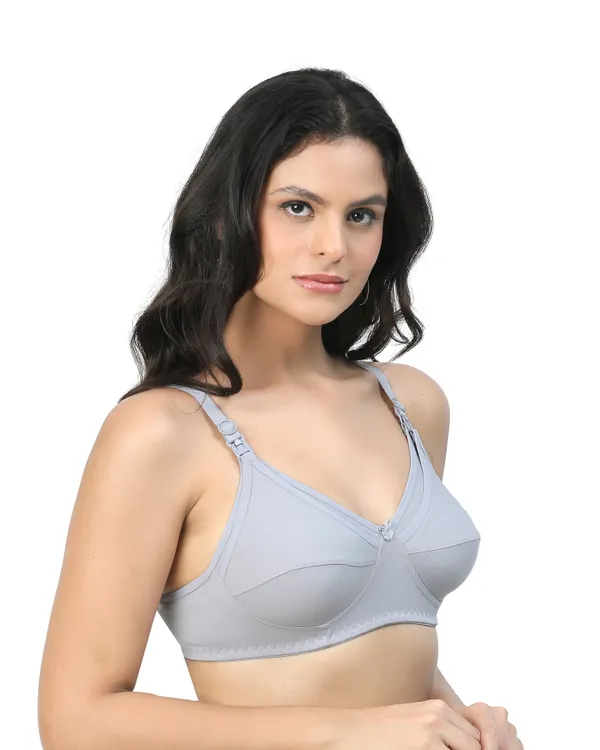 Light_Grey_Maternity_&_Nursing_Non_Padded_Bra_For_Women