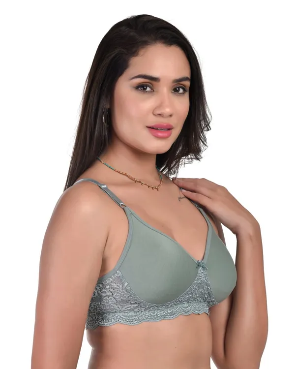 Green_Non-Padded_Non-Wired_Full_Coverage_Spacer_Cup_T-shirt_Bra