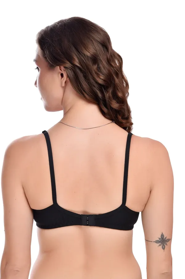 Black_Seamless_Non-Padded_Non-Wired_Full_Coverage_T-Shirt_Bra_