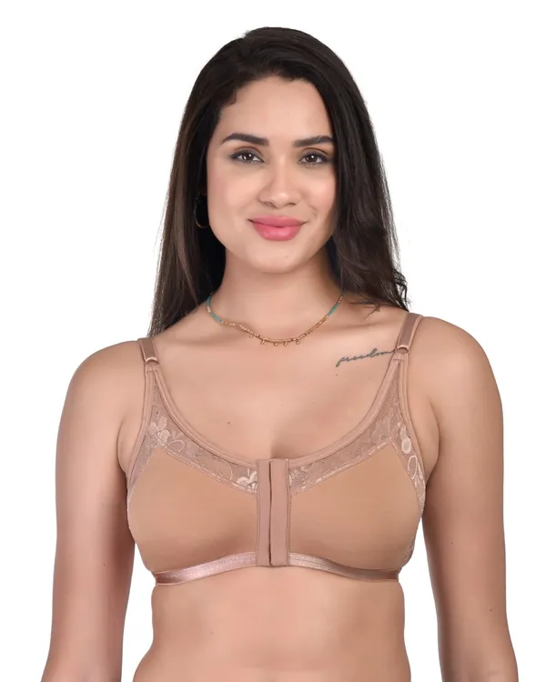 Nude_Non-Padded_Non-Wired_Spacer_Cup_Easy-On_Front_Open_Full_Figure_Bra_in_Nude_Colour