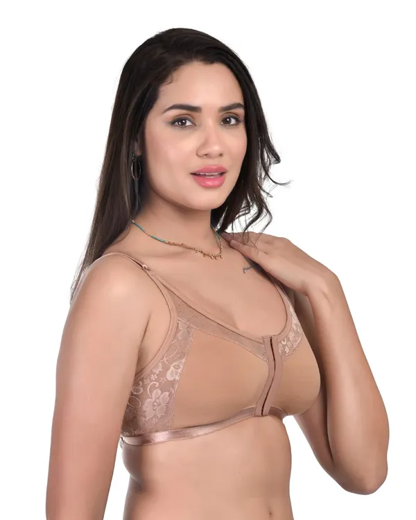 Nude_Non-Padded_Non-Wired_Spacer_Cup_Easy-On_Front_Open_Full_Figure_Bra_in_Nude_Colour