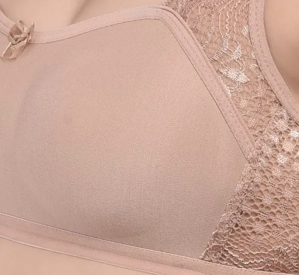 Beige_Cotton_Lace_Everyday_Non_Padded_Bra_For_Women