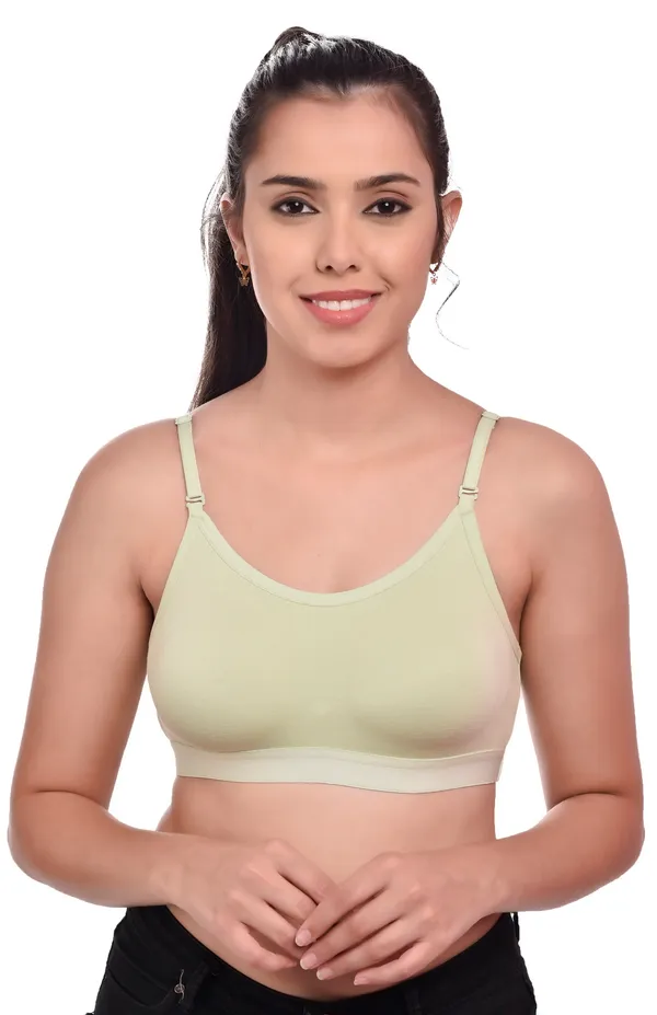 P_Green_Cotton_Non-Padded_Non-Wired_Full_Coverage_Sports_Bra_