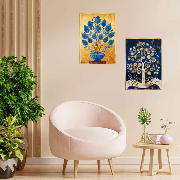 Golden_Set_Of_Two_Wall_Paintings_For_Dacoration_Framed_Living_Room_&_Bedroom_Art_Home_Decoration_Office_Decor_(14X11_Inch_Ch-Gd2-10)