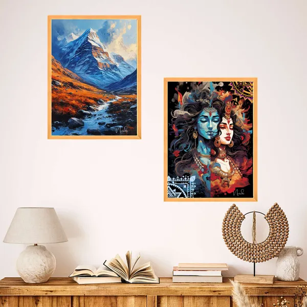 Golden_Set_Of_Two_Wall_Paintings_For_Dacoration_Framed_Living_Room_&_Bedroom_Art_Home_Decoration_Office_Decor_(14X11_Inch_Ch-Gd2-21)