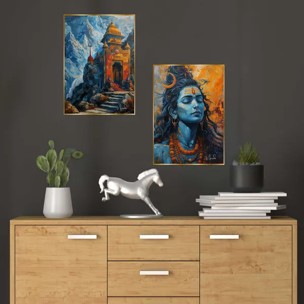 Golden_Set_Of_Two_Wall_Paintings_For_Dacoration_Framed_Living_Room_&_Bedroom_Art_Home_Decoration_Office_Decor_(14X11_Inch_Ch-Gd2-7)