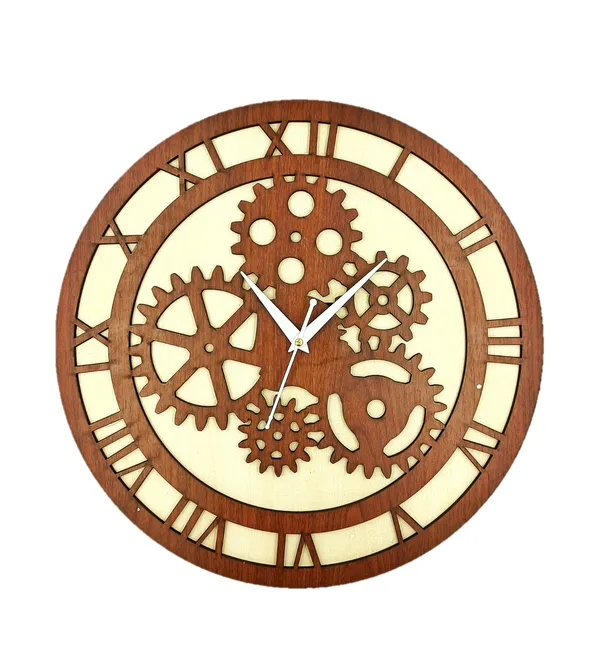 Brown_Wooden_Silent_Non-Ticking_Wall_Clock_For_Home_Stylish_Latest_Designer_Living_Room_Bedroom_Office_Hall