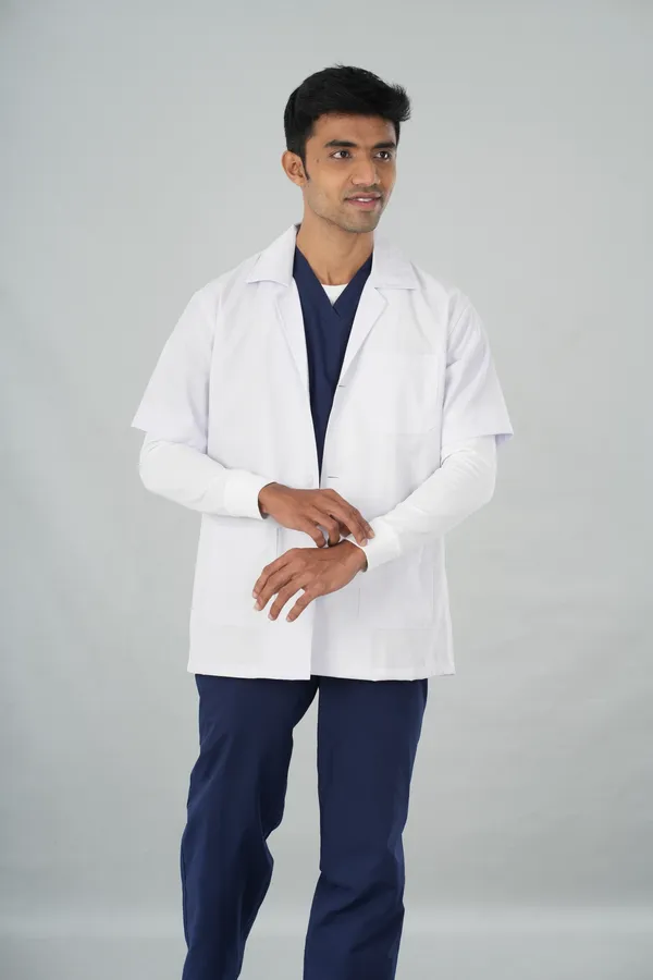 Academy_Men's_Apron_White_Half_Sleeves