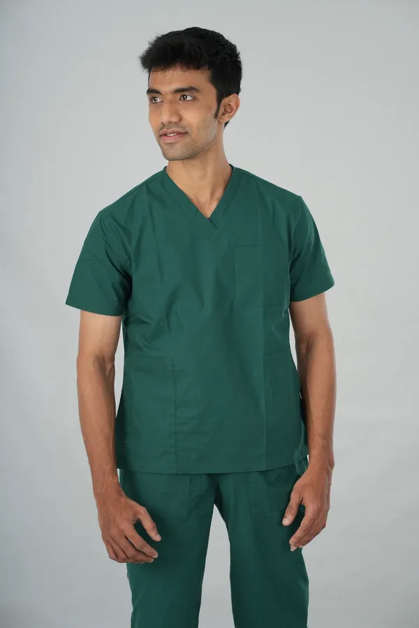 Men's_Scrub_Top_And_Bottom_Half_Sleeves