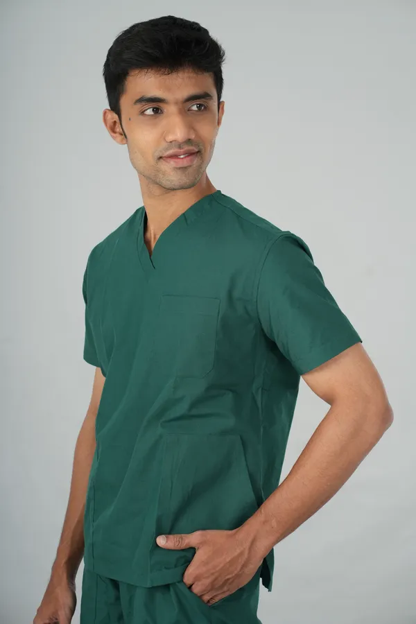 Men's_Scrub_Top_And_Bottom_Half_Sleeves