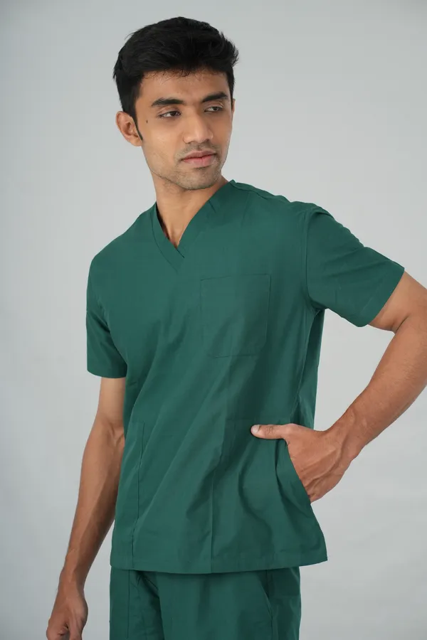 Men's_Scrub_Top_And_Bottom_Half_Sleeves