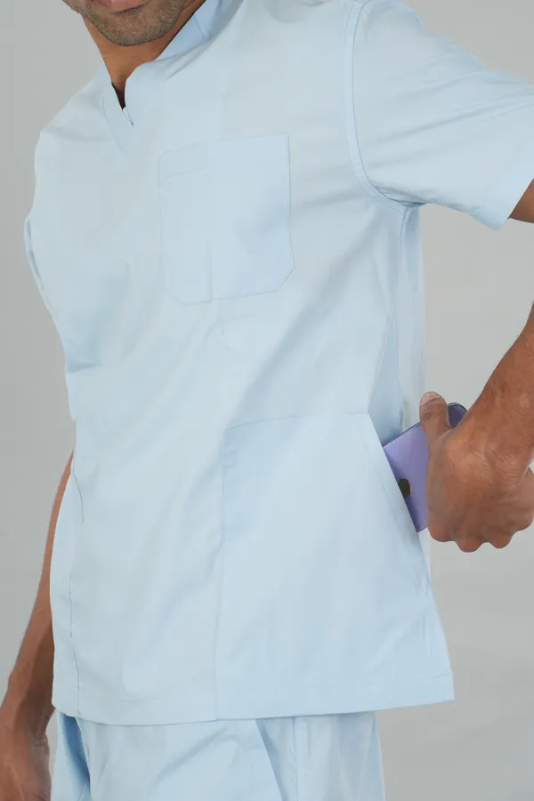 Men's_Scrub_Top_And_Bottom_Half_Sleeves