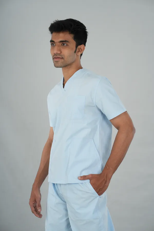 Men's_Scrub_Top_And_Bottom_Half_Sleeves