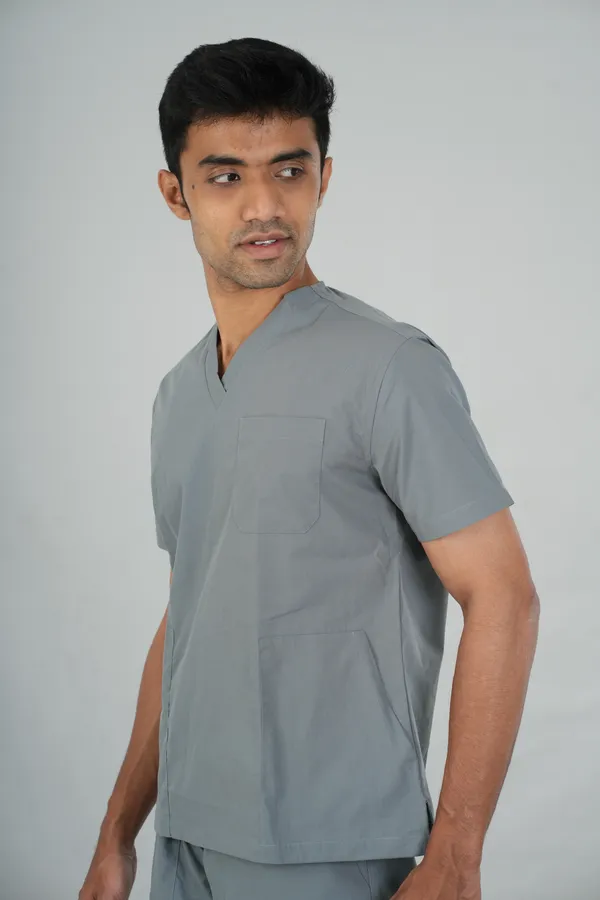 Men's_Scrub_Top_And_Bottom_Half_Sleeves