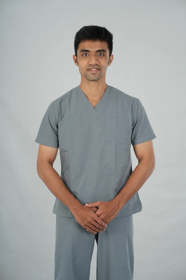 Men's_Scrub_Top_And_Bottom_Half_Sleeves