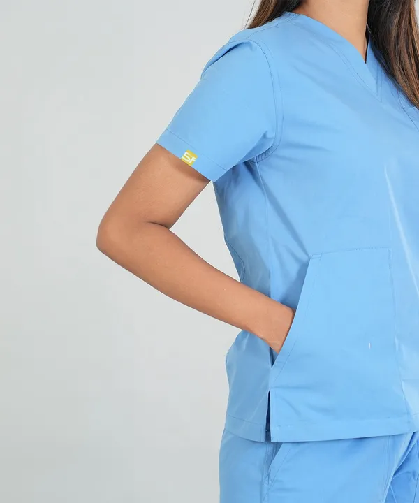 Women's_Scrub_Top_And_Bottom_Half_Sleeves