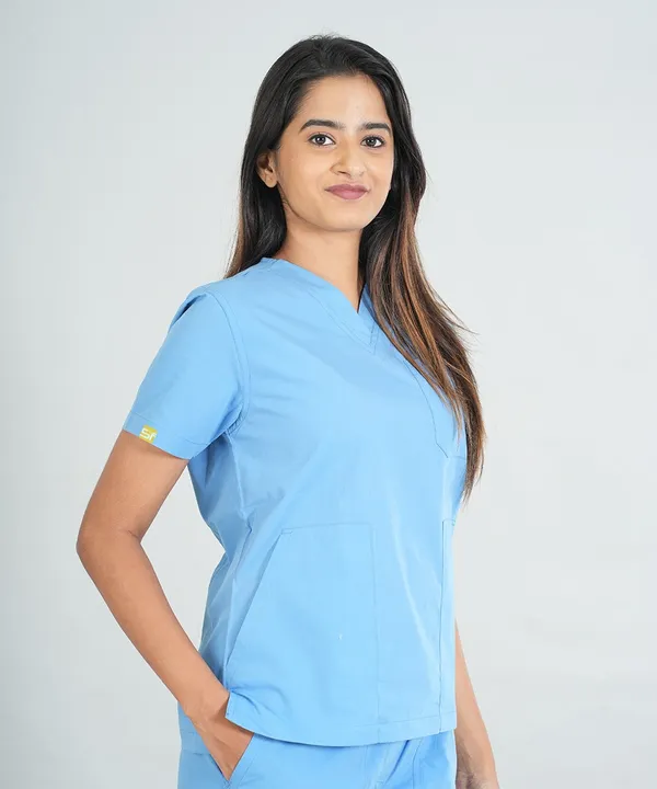 Women's_Scrub_Top_And_Bottom_Half_Sleeves