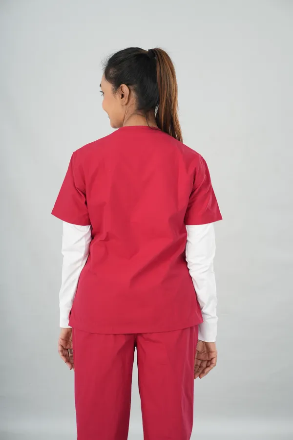 Women's_Scrub_Top_And_Bottom_Half_Sleeves