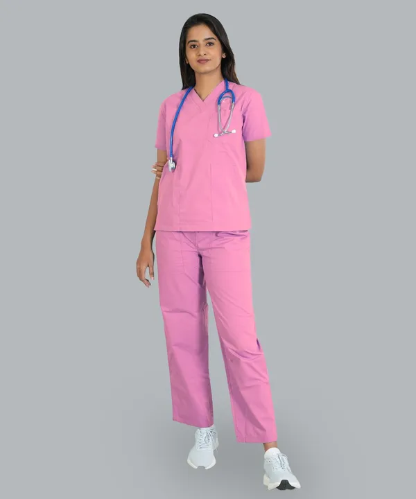 Women's_Scrub_Top_And_Bottom_Half_Sleeves
