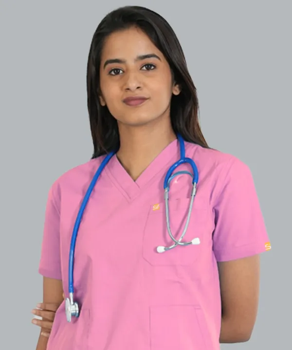 Women's_Scrub_Top_And_Bottom_Half_Sleeves