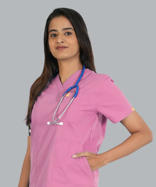 Women's_Scrub_Top_And_Bottom_Half_Sleeves