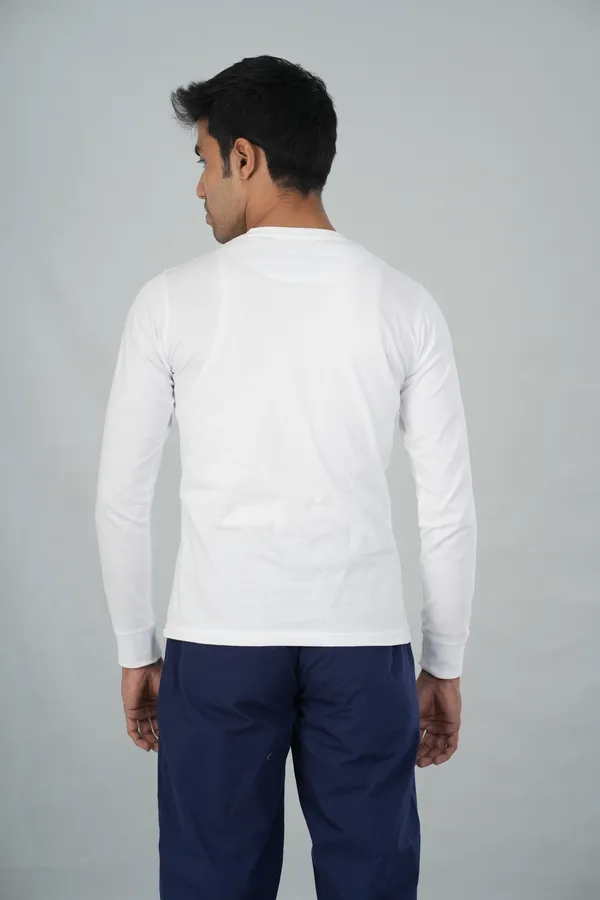 Underscrub_Men's_Full_Sleeves_White_Color