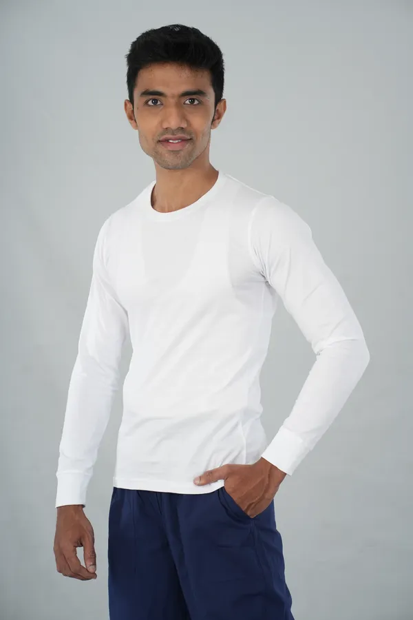 Underscrub_Men's_Full_Sleeves_White_Color
