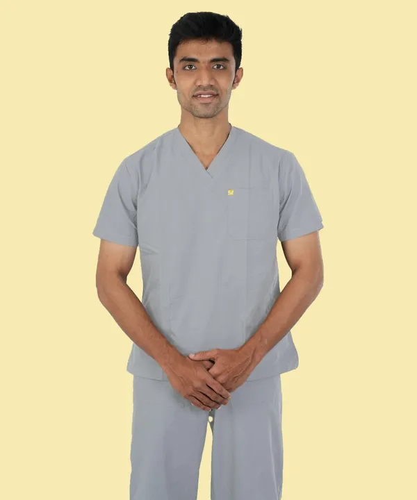 Men's_Scrub_Top_And_Bottom_Half_Sleeves