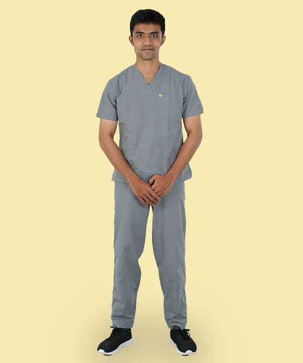 Men's_Scrub_Top_And_Bottom_Half_Sleeves
