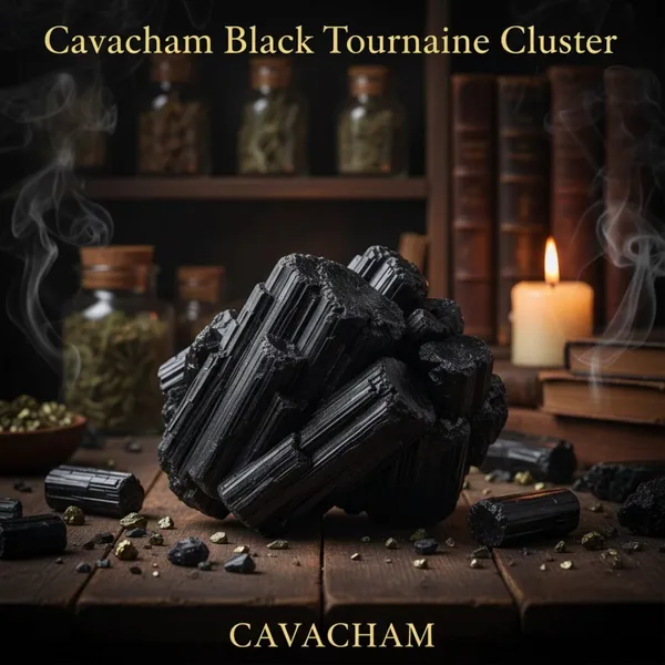 Natural_Black_Tourmaline_Cluster