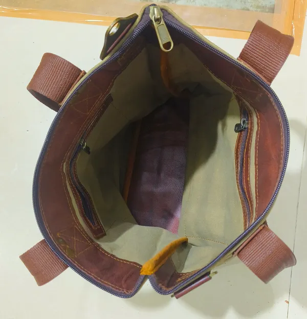 Olive_Green_And_Dark_Brown_Water_Resistant_Waxed_Canvas_And_Genuine_Top_Grain_Leather_Tote_Bag_For_Unisex