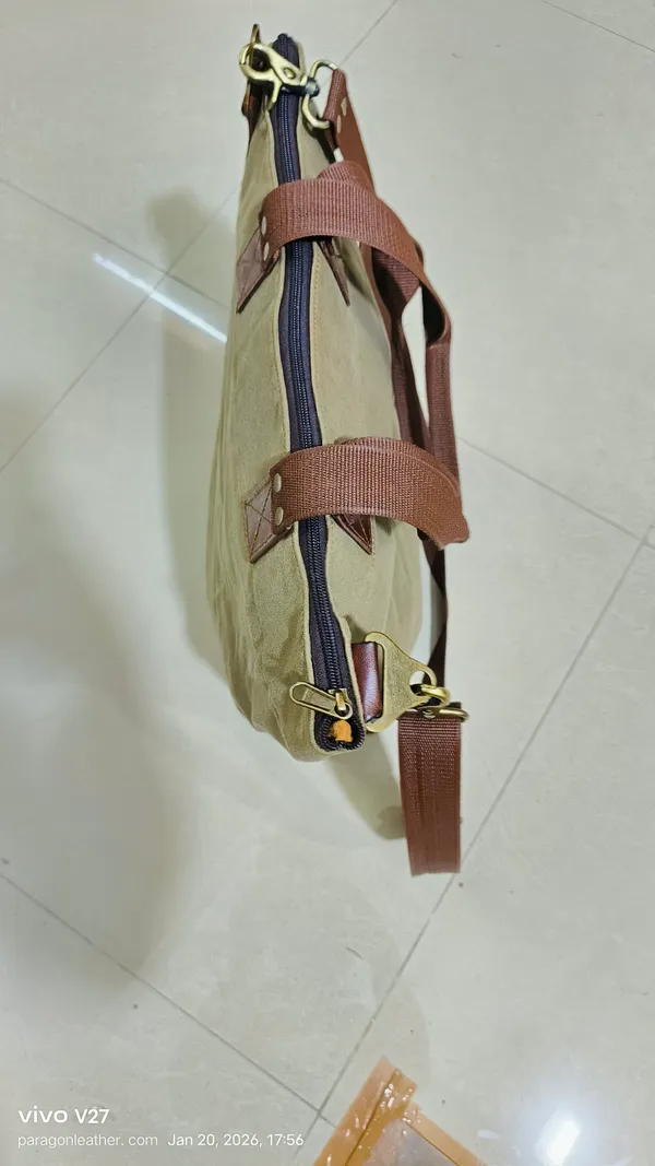 Olive_Green_And_Dark_Brown_Water_Resistant_Waxed_Canvas_And_Genuine_Top_Grain_Leather_Tote_Bag_For_Unisex