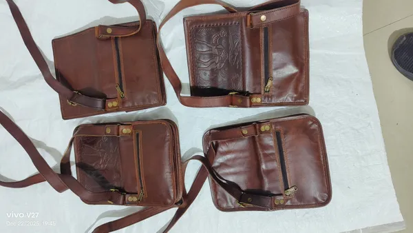 Dark_Brown_Premium_Quality_Full_Grain_Leather_And_Internal_Pure_Cotton_Canvas_Crossbody_Sling_Bag_For_Unisex