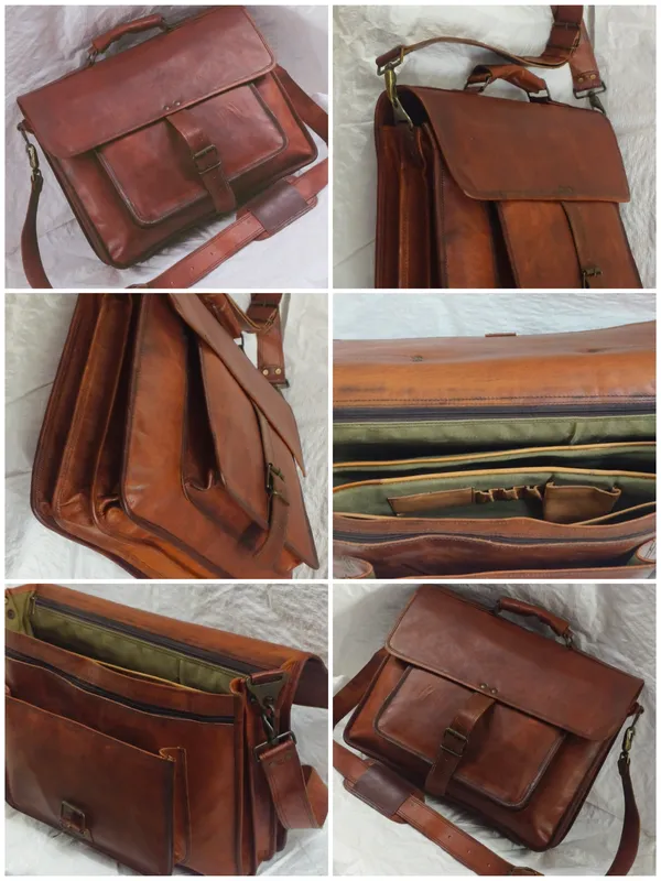 Antique_Brown_Top_Grain_Leather_Messenger_Bag_For_Unisex