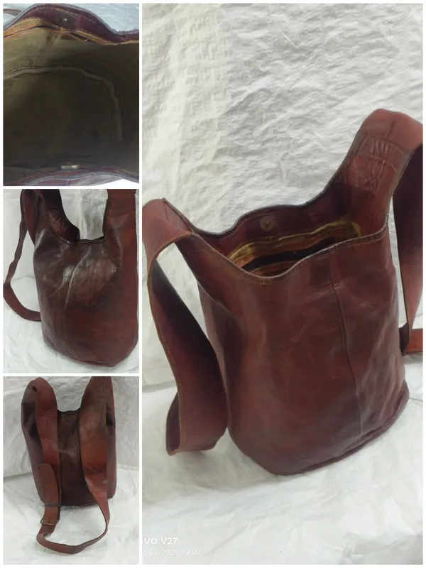 Dark_Brown_Soft_Genuine_Leather_Full_Grain_Leather_Bucket_Carry_Bag_For_Unisex