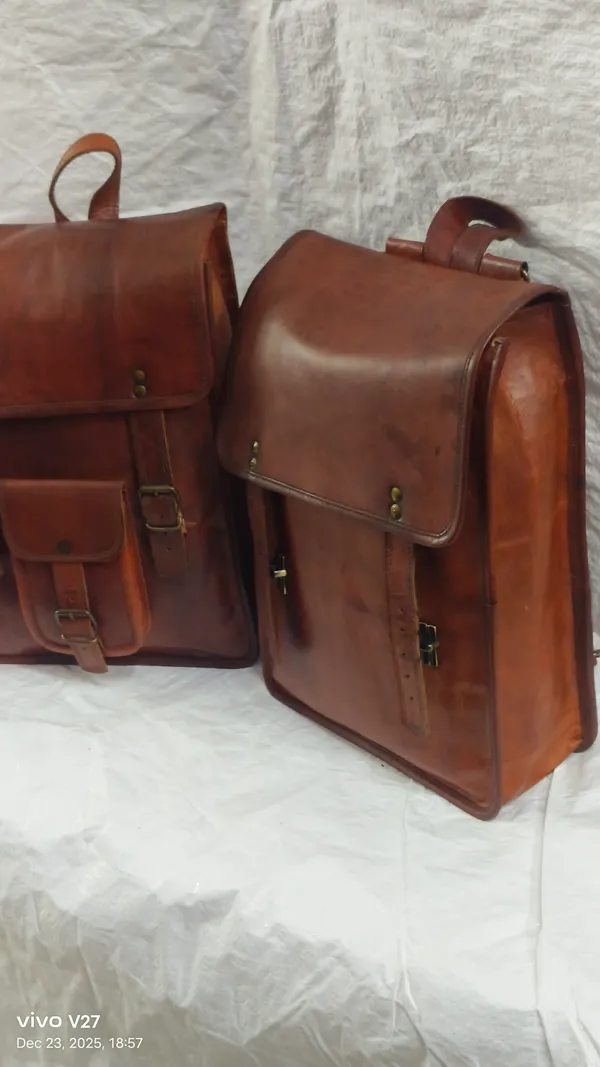 Antique_Brown_Genuine_Goat_Leather_Full_Grain_Leather_Backpack_For_Unisex